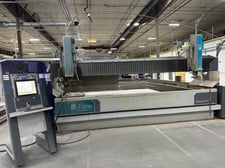 Flow #Mach-500, waterjet, 8.6' x 20' table, 94,000 PSI, 50 HP pump, dual head, dual garnet, 5800 hours, 2017