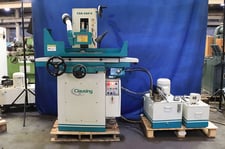 6" x 18" Clausing #CSG-2A618, 2-axis automatic surface grinder, hydraulic table traverse, power crossfeed