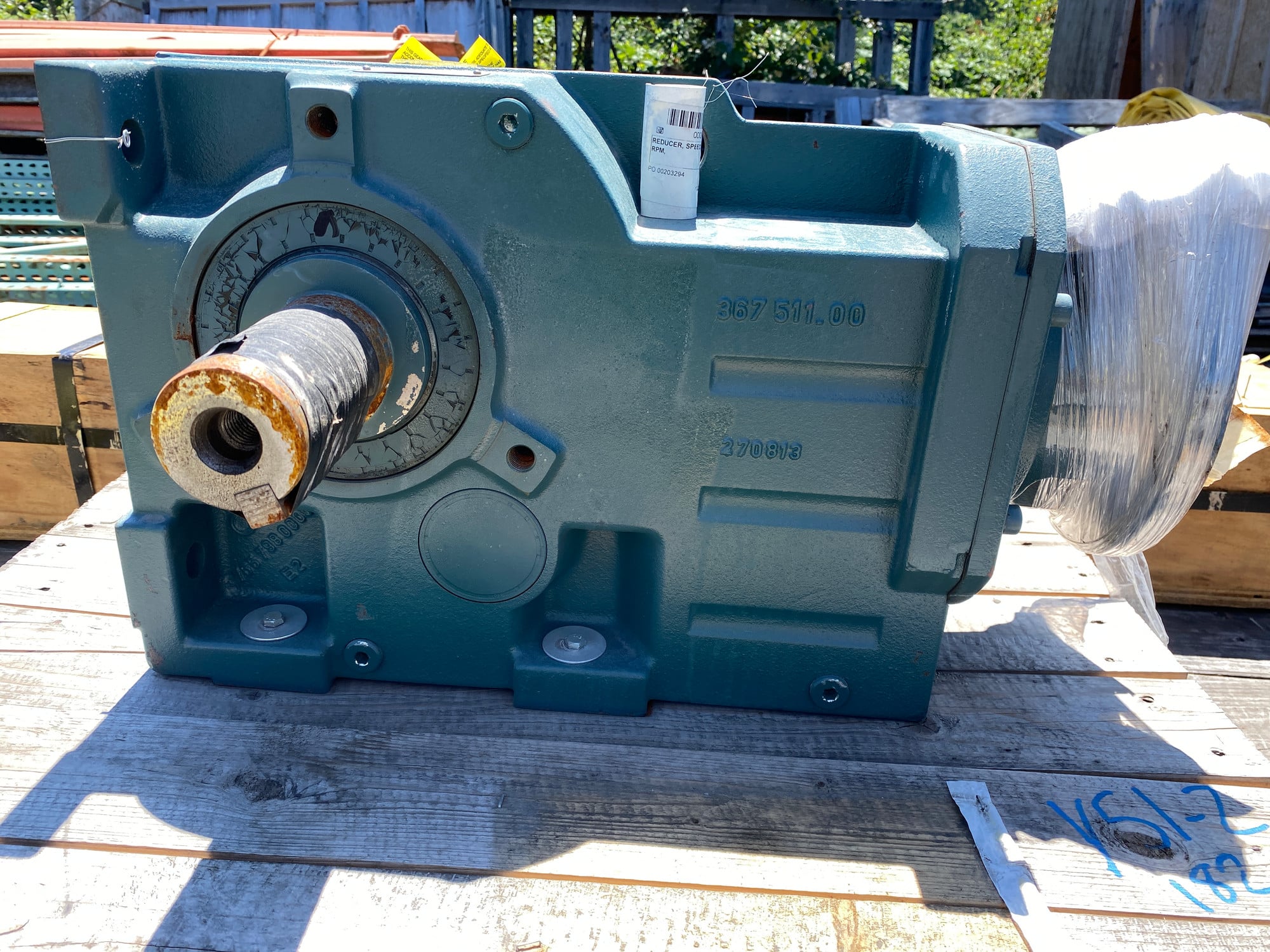 7.38 HP @ 1750 RPM, Dodge #BB1083CN180TC, Quantis Gear Reducer, 99.90 :1 ratio, 2-3/8" dia. x 4-5/8" L output