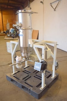 K-Tron Soder #K2MVS60, Hurricane Single Screw Volumetric Feeder, Hurricane un-loader & (2) K-Tron