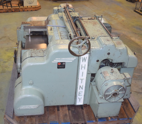 36" x 7" Whitney #S-970, Top & Bottom Planer, twin helical heads, 1/8" to 7" workpiece, 33-98 FPM, 40 HP top