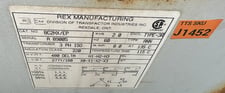 2 KVA 480 Delta Primary, 277Y/160 Secondary, Rex Manufacturing Mfg. (Transfactor Industries Inc.) 3 - Phase