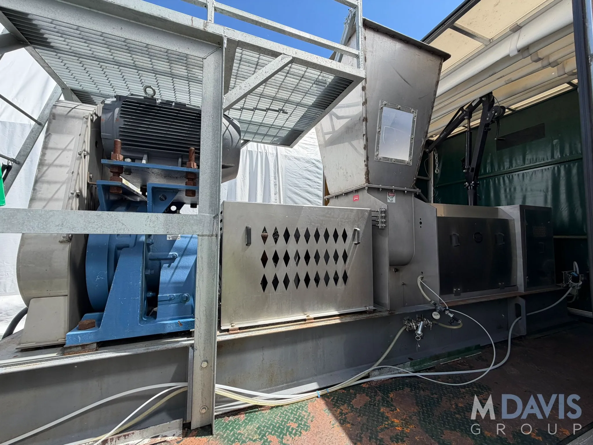 Vincent #TSP-12, Dewatering Twin Screw Press, Stainless Steel, 64" tapered twin screws, 20" x 24" feed