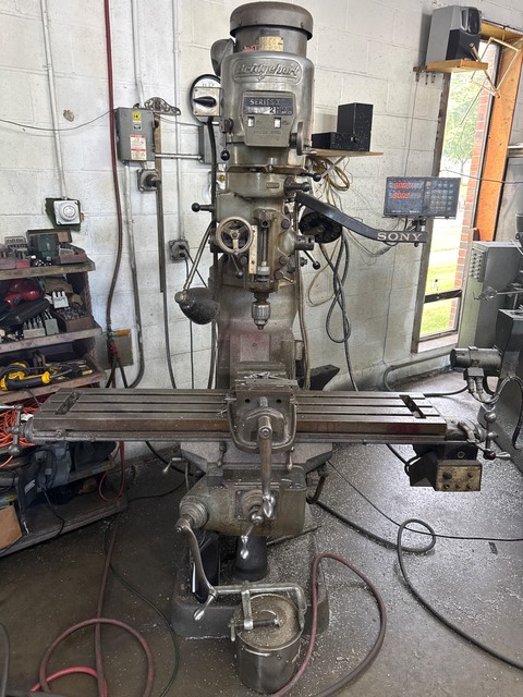 Bridgeport #Series-1, vertical mill, 9" x48" table, 3 HP, 4200 RPM, R8, 1980
