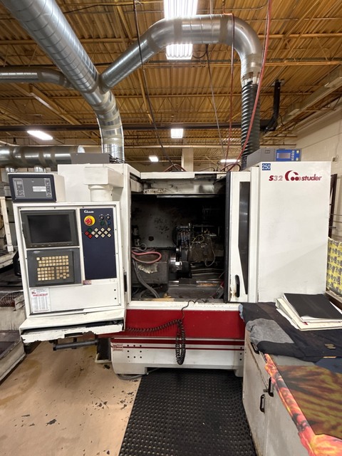 Studer #S32, CNC Cylindrical Grinder, 14" swing, 6.9" center height, 20" Wheel, 61,820 Hrs, AS IS
