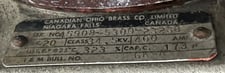 34 KV, Canadian Ohio Brass Co. Ltd., Condenser Bushing, HV, GK-25, 400 Amp. SET of QTY 3