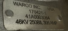 WARCo Inc. USA, Condenser Bushing, HV, 46 kV, 306 A. SET of QTY 3