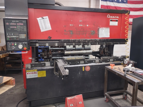 100 Ton, Amada #FBD-1025, hydraulic press brake, 8' 2" overall, 3.9" stroke, 15.9" throat, 14.7" open, 18.5"