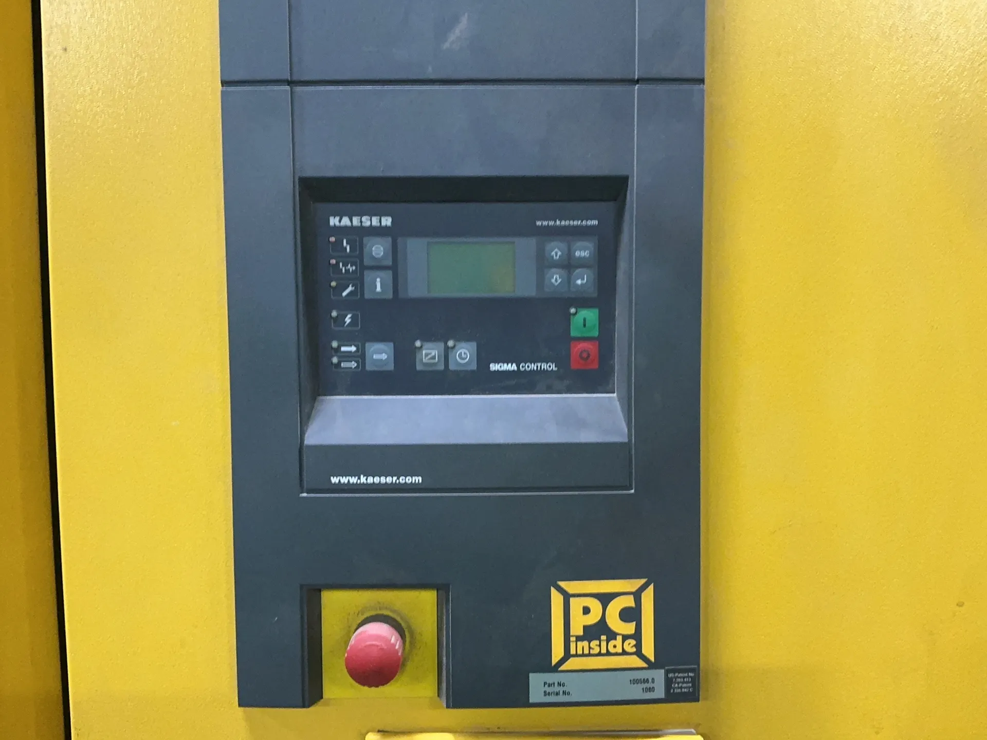 851 CFM, 110 PSIG, Kaeser #DSD 175, Rotary Screw Air Compressor, 175 HP, 460 V., 2011