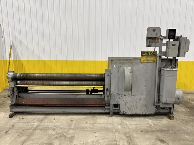 7' x 1/4" Bertsch #7, initial pinch mechanical plate bending roll