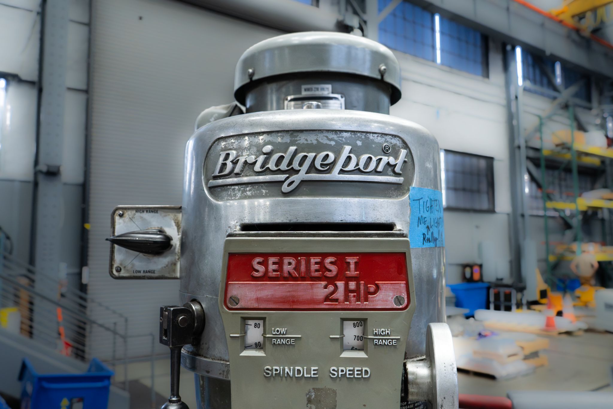 Bridgeport #Series-1, vertical knee mill, 9" x 42" table, 2 HP, 30" X, 12" Y, 16" Z, 60-4,200 RPM, R-8