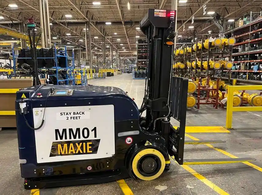 2585 lb. Oceaneering MaxMover #CB-D-2000, mobile robotic counterbalance forklift, 197" max lift, 2023
