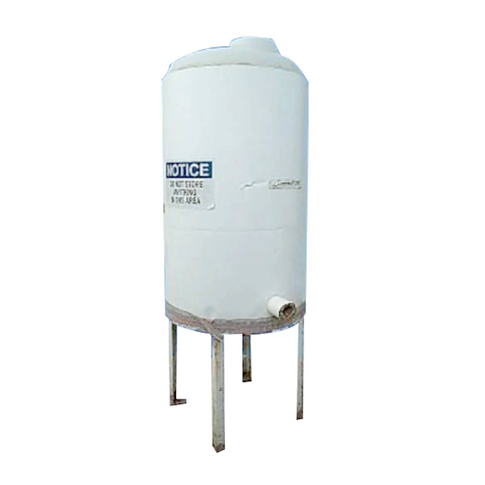 165 gallon Kerrco Dura-Life #S, fiberglass tank, plastic top, 40" L x 32" W x 88" H, 28" legs