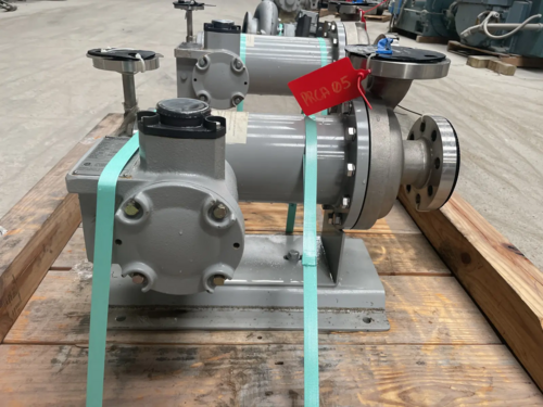 20 GPM @ 300 psi, Teikoku #R42-216F4AM-0406S1-A, canned refrigeration pump, 3.7 HP, 460 V., 3 Ph., 5.9"