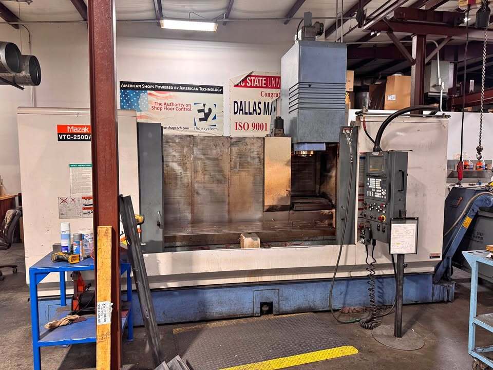 Mazak #VTC-250D/50, CNC Vertical Machining Center, 69.3" X, 25" Y, 25.6" Z, 82.7" x 25" table, 30 HP, 6000