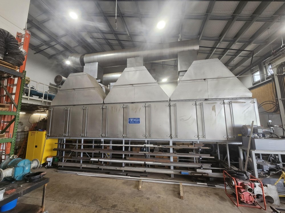 127.2" x 379.2" Wolverine Proctor / CPM, 3-zone continuous conveyor / belt dryer, 2012