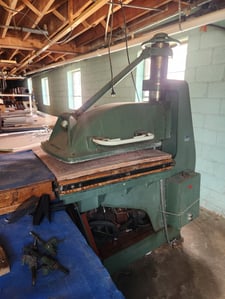 25 Ton, Bata Engineering #MK-1, Side Arm Hydraulic Die Clicker Press, 220 V., 60 Hz, 3 Ph., 11.5 Amp