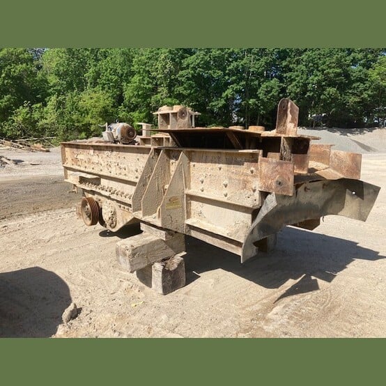 Deister #VF-4216, Vibrating Feeder, 42" width x 16' L, 25 HP WEG motor, 1765 RPM, 230/460 Volts, 3PH