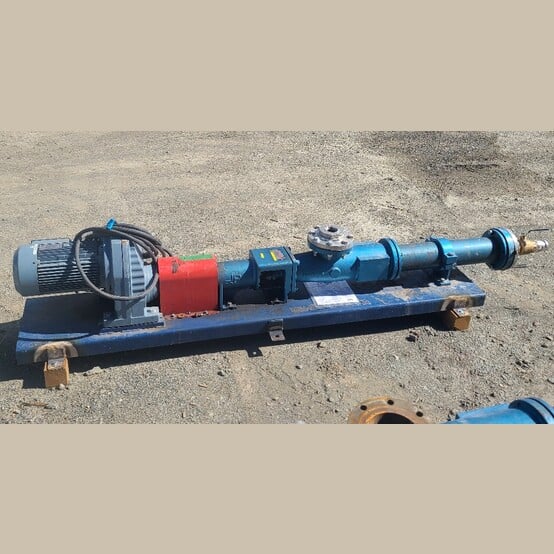 Moyno #A2G-CDQ-3AAA, Progressive Cavity Pump, 2-Stage, 22 gallons/100 revolutions, 4" flange inlet/outlet