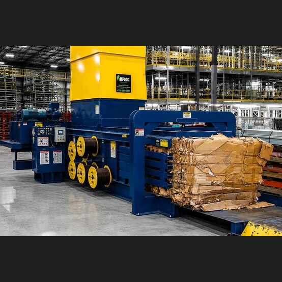 Balemaster #AT-1-52A, Horizontal Auto-Tie Baler, OCC cardboard, paper, plastics & film, 30 HP, 575 V.