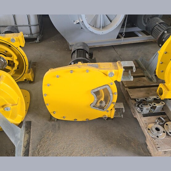 1.5" Peristaltic Hose Pump, 14.4 GPM, 16 bar max. pressure, 9.5 M suction lift, 3 HP variable frequency, 480