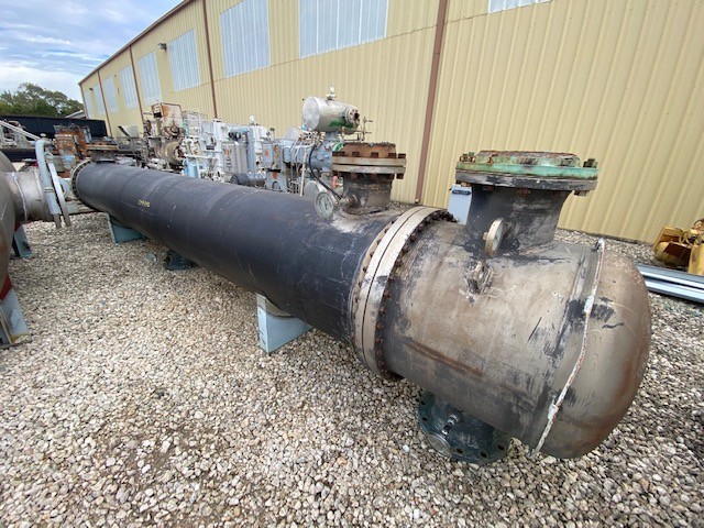 3088 sq.ft., 150 psi/FV shell, 135 psi/FV tubes, Hughs-Anderson, surplus heat exchanger; 304ss shell; 316ss