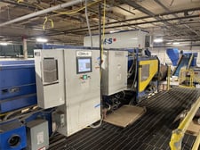MSS, optical/infrared sort line, 90" width color sorter, 25' L x 4' width manual sorting conveyor, 10,000