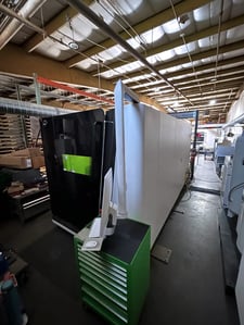 Bodor #P3, fiber laser, 12000 watt, 5' x10'tbl., 120" X, 60" Y, 11.8" Z, (2) shuttle tables, 656 FPM, full