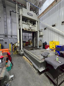 300 Ton, Dake, hydraulic flip out platen spotting press, 64" stroke, 79" daylight,