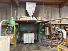60 cu.ft. Marion #BPC-3696, Horizontal Paddle Batch Mixer, 3' diameter x 8' long mixing chamber, 95 RPM, 7' x