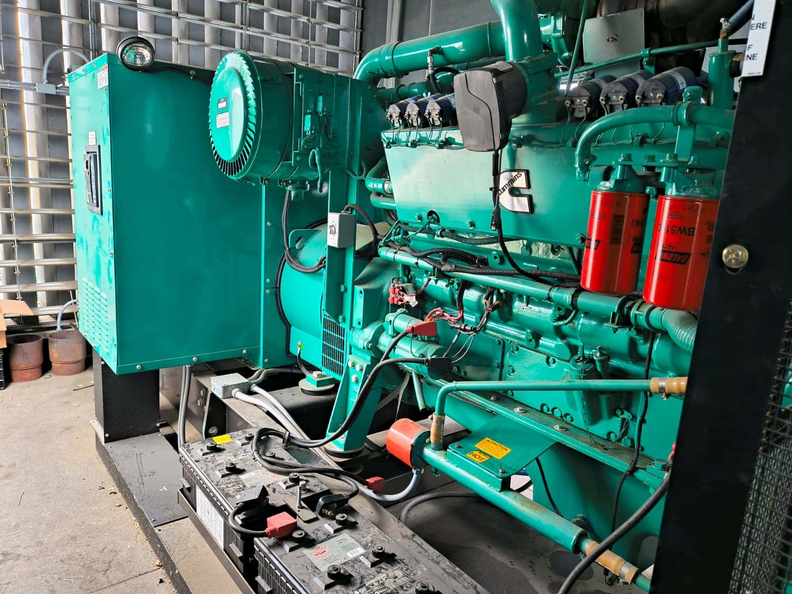 450 KW Cummins #GFGA, Natural Gas Generator, 120/208 Volt, 1800 RPM, 1600 amp Square D Masterpact breaker