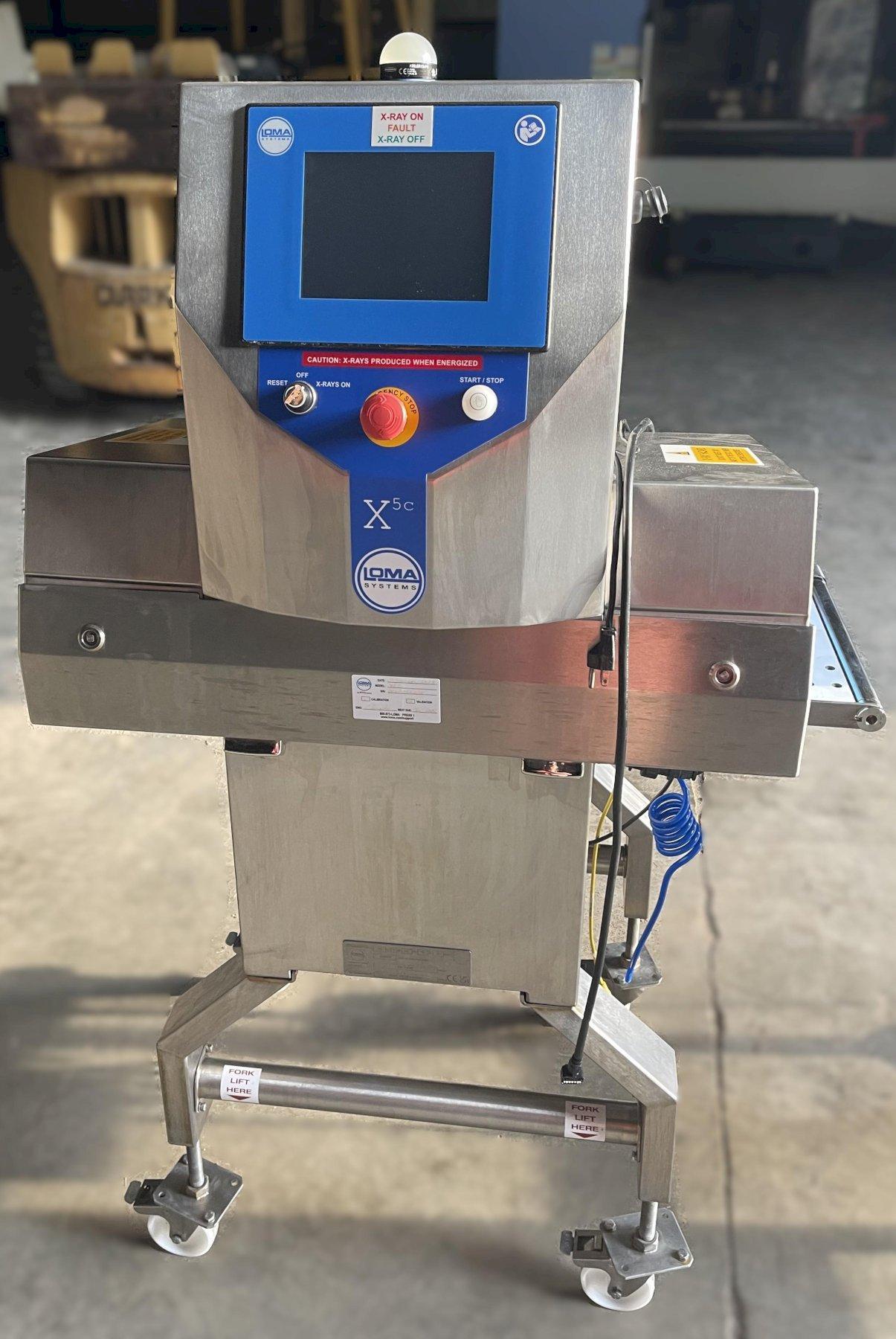 Loma #X5C, X-ray inspection system, 304 Stainless Steel #4 polish, 11.8" x 39.4" food grade belt, 164 FPM, 40