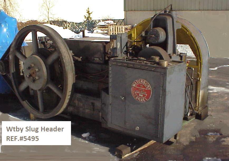 1" Waterbury-Farrel #150, Single Blow Cold Header, 3" max. feed length, 3" max. die kickout, 180 PPM, 1963