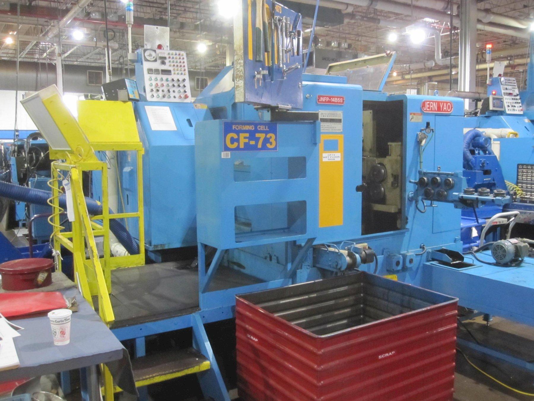 Jern Yao #JNFP-14B5S, 5-Station Nut Former, 0.551" max. cutoff diameter, 0.512" max. cutoff length, 0.591"