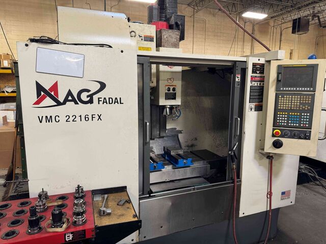 Fadal #VMC-2216FX, CNC Vertical Machining Center, 22" X, 16" Y, 20" Z, 39" x 16" table, 10 HP, 15,000 RPM