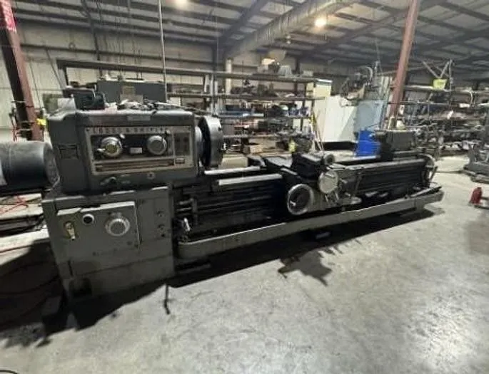 25"/40" x 96" Lodge & Shipley #RXE2516, gap bed engine lathe, 20" 4-jaw chuck, 2.5" hole, 18-1000 RPM, 30 HP