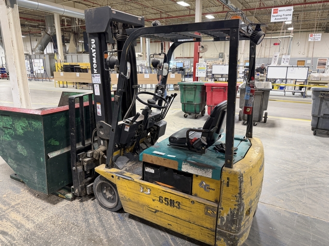 3250 lb. Komatsu #FB18M-3, Electric Forklift