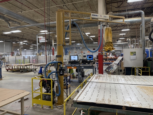 Anver #VT200-2.5-A, Vacuum Lift with Spanco Jib Crane