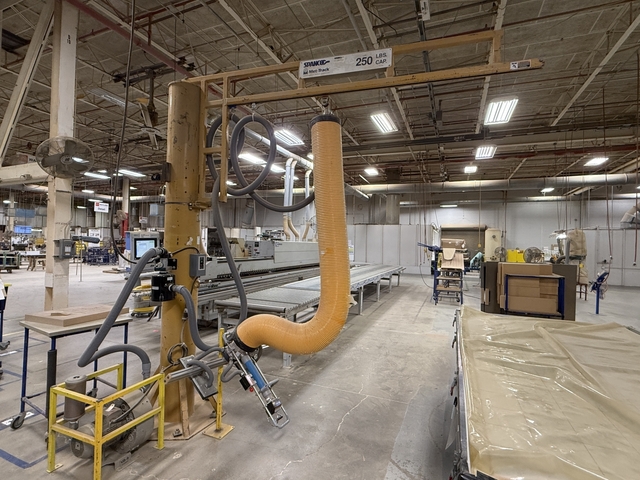 Anver #VT250-3.0-D9, Vacuum Lift with Spanco Jib Crane