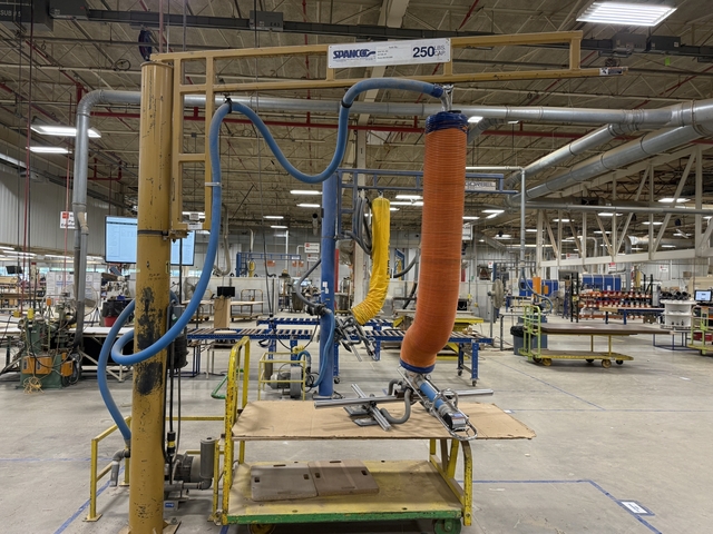 Anver #VT250-3.68-D9, Vacuum Lift with Spanco Jib Crane
