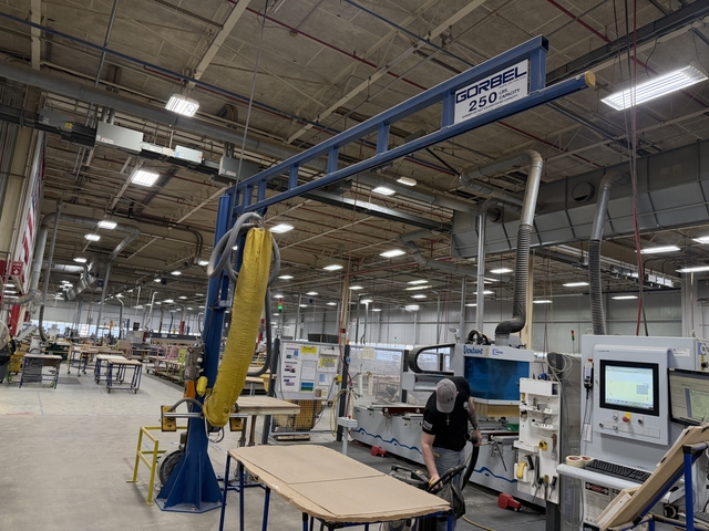 Anver Vacuum Lift with Gorbel Jib Crane