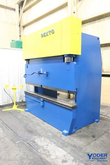 110 Ton, Pexto #110BH08, hydraulic, 8.2' OA, 80" between housing, 6" str., 13-3/4" open height, 7-3/4" bed