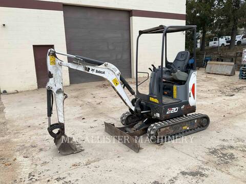 Bobcat E20, 1730 hours, S/N: B3BL13819, 2017