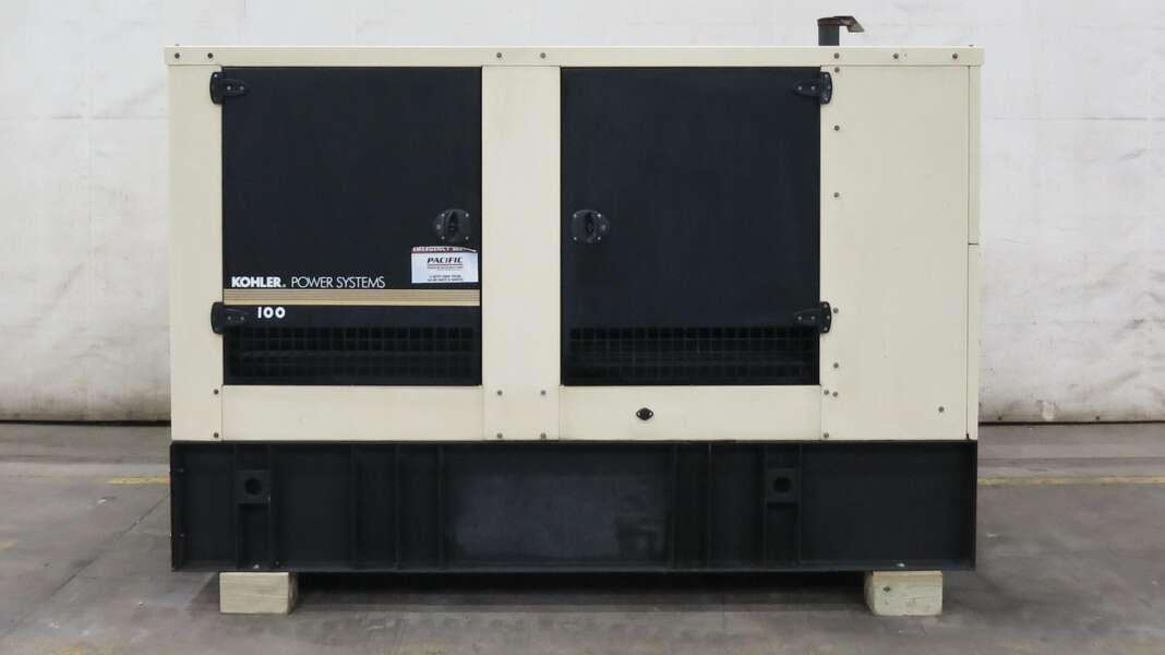 100 KW Kohler #100REOZJE, diesel generator set, 277/480 Volts, 532 hours, 158 HP @ 1800 RPM, John Deere