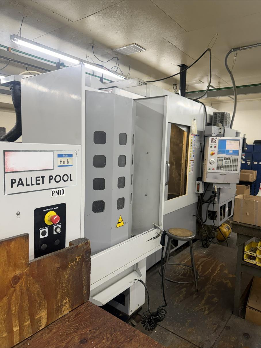 Haas #EC-400PP, 4-Axis CNC horizontal machining center, 20" X, 20" Y, 20" Z, 12000 RPM, 70 automatic tool
