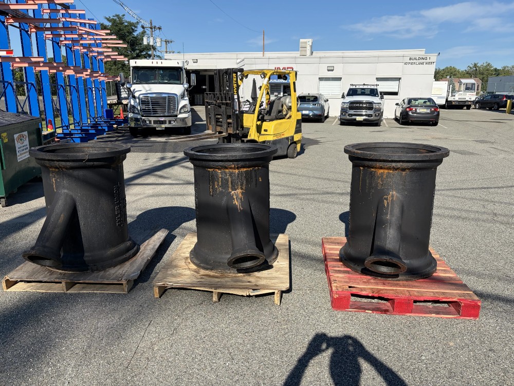 Ductile Iron Wye Fitting - Joint, Tyler Union, 24" x 6" ANSI / AWWA C110 / A21.10, MJ x MJ / Flanged - New