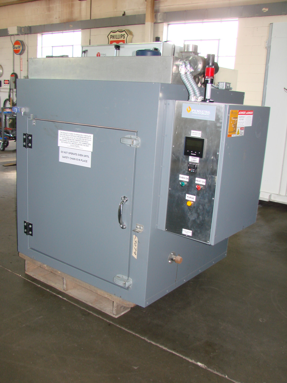 36" width x 36" H x 36" L JPW Design #ST333A1DTULP480V9KWSR, cabinet oven, Horiz-Air, Prog. Control, Class A