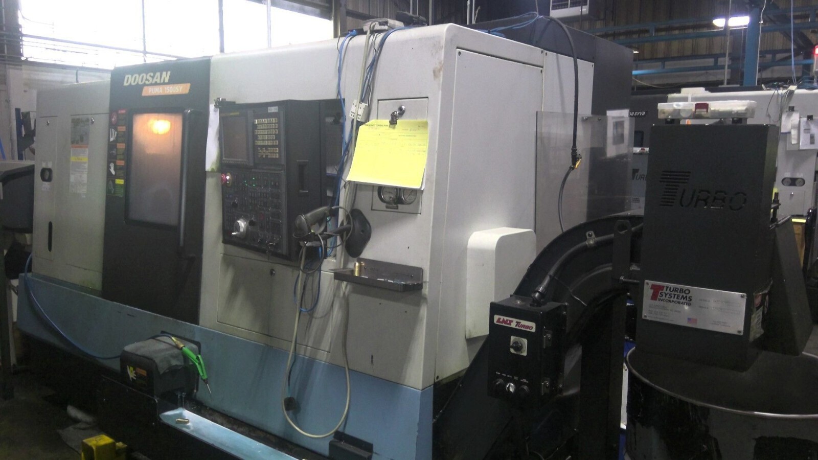 Daewoo Doosan #Puma-1500SY, 5-Axis CNC Lathe, 9.84" X, 4" Y, 22.8" Z, 23.6" swing, 13" turning diameter, 1.7"