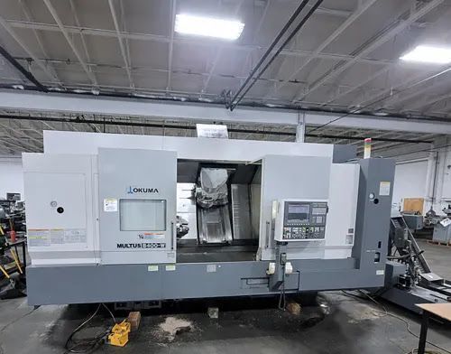 Okuma #Multus-B400-W, 8-Axis CNC Lathe, 27.9" swing, 59.06" machining length, 26.37" turning diameter, 15"