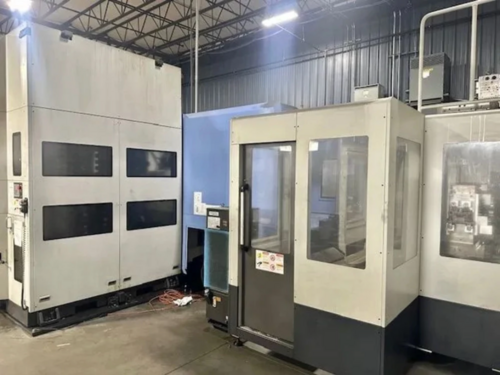 Daewoo Doosan #NHP-5000, CNC Horizontal Machining Center, 28" X, 28.7" Y, 34.6" Z, 19.7" pallets, 49.6 HP